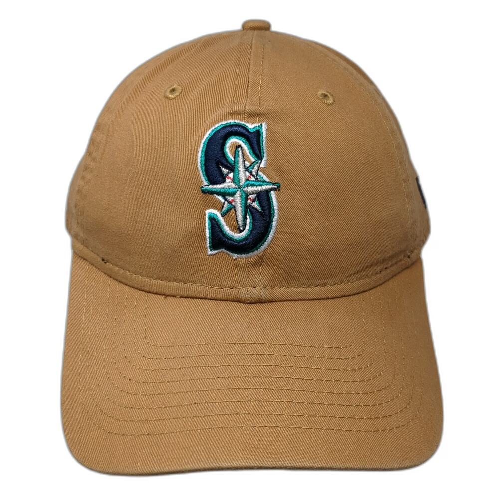 New Era Seattle Mariners MLB Baseball Cap Hat Brown One Size 9TWENTY Slideback